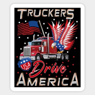 Truck Driver America Sticker